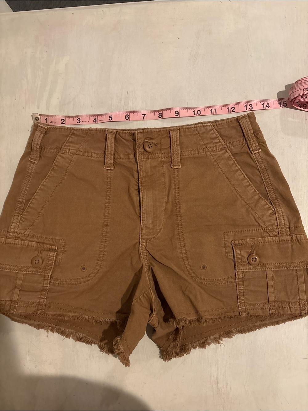 American Eagle Outfitters Brown Cargo Cutoff Shorts
